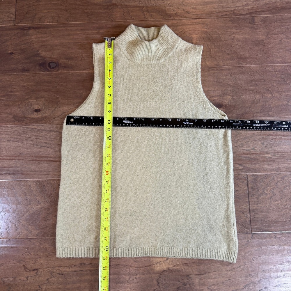 Tahari Women's Size L Sleeveless Mock Neck Knit Sweater Top Sage - Picture 5 of 6
